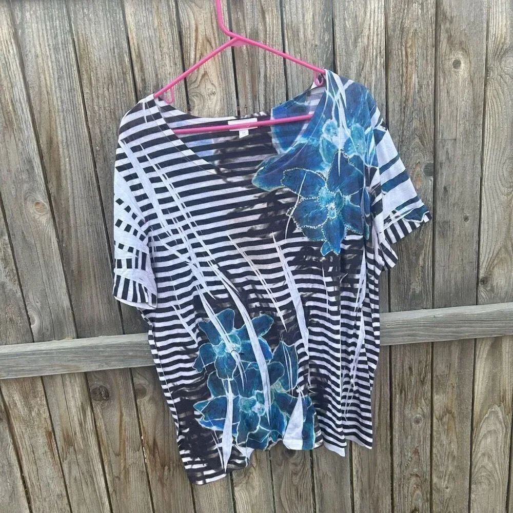 Fashion Bug blouse t-shirt short sleeve size 2x